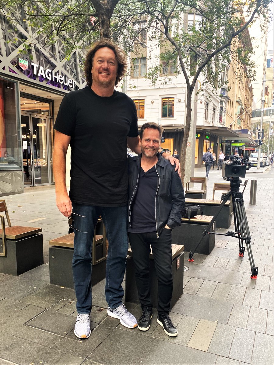 Luc Longley might make me look like a ventriloquist's dummy but I'm stoked to have work on his upcoming episodes of Australian Story. It's like a missing chapter of The Last Dance with great talent - Michael Jordan, Scottie Pippen, Phil Jackson, Tim Winton. Starts next Monday.