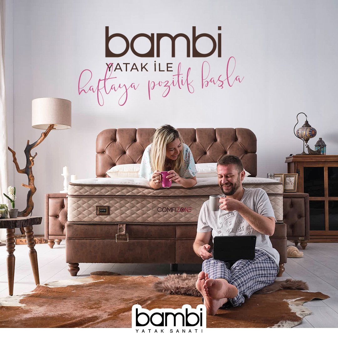 Enerjinizin yüksek, motivasyonunuzun tavan yaptığı bir haftaya Bambi Yatak ile başla.

Herkesin pozitif bir hafta geçirmesi dileğiyle…
.
.
#bambiyatak #bambiyataksanatı #bambimvarbenim #pazartesi #huzurluhaftalar