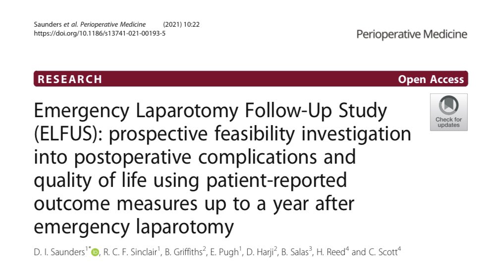 Ben Griffiths (@bengriffiths73) on Twitter photo ELFUS study demonstrates feasibility & accuracy of collecting PROM and morbidity data in EmLap. Delivered by MDT team with Dave Saunders at the helm <a href="/edwardpugh/">Edward Pugh</a> <a href="/DeenaHarji/">Deena Harji</a>. rdcu.be/cpTYX ELFUS study demonstrates feasibility & accuracy of collecting PROM and morbidity data in EmLap. Delivered by MDT team with Dave Saunders at the helm <a href="/edwardpugh/">Edward Pugh</a> <a href="/DeenaHarji/">Deena Harji</a>. rdcu.be/cpTYX