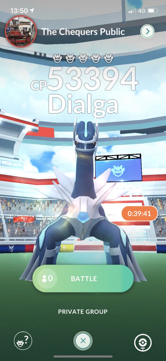 11Wvhm's tweet photo. Dialga raid! Add and stay online. First 5! https://t.co/sZeUxC9fjT