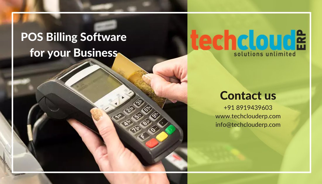TechCloudERP's tweet photo. #TechCloudERP POS is designed with abundant functionalities which made it as the #bestPOSsoftware for retail stores. Its user-friendly interface can be used by both touch screens and keypads. 

Schedule a FREE online demo
Phone: +91 8919439603
Website: https://t.co/MZSs9iG6Jm https://t.co/GtEKbR4yRF