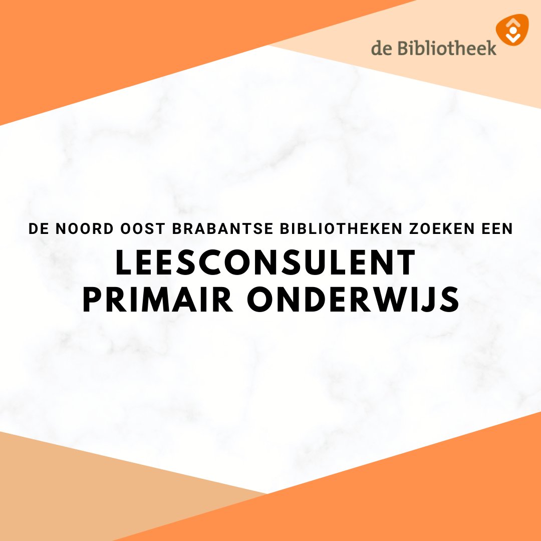 Wij zoeken een leesconsulent voor 36 uur per week!
#nobb #bibliotheek bit.ly/vacatureLeesco…
