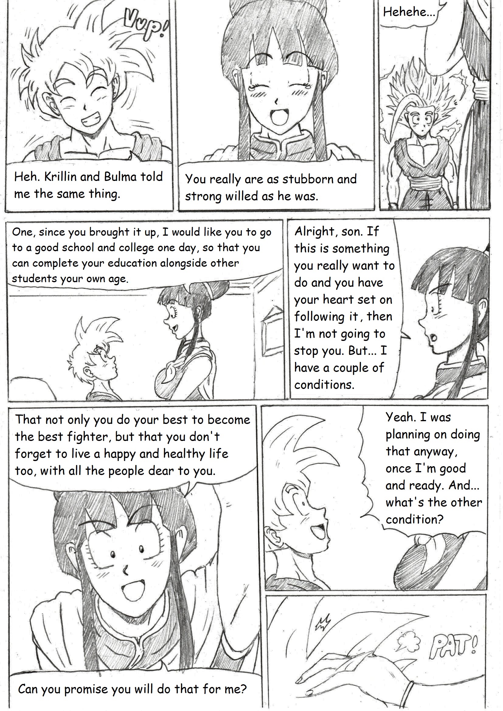 Thewritefiction Dragonball Z Golden Age Chapter 2 Bojack Unbound Pages 18 And 19 And So After A Big Discussion With His Mother Gohan Finally Earns Her