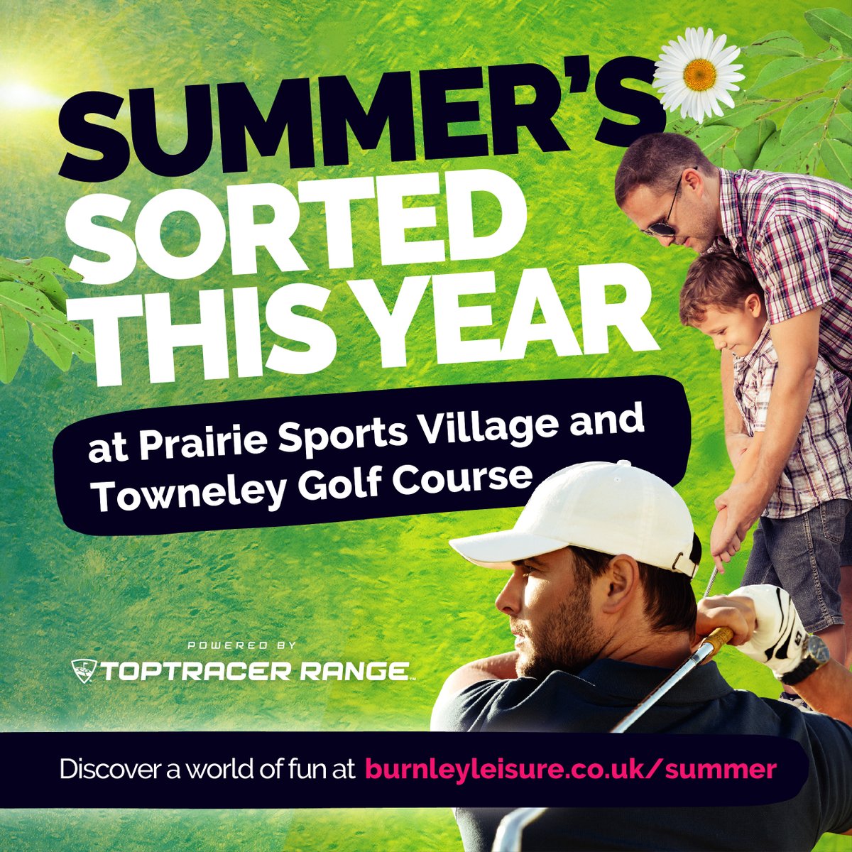 Whether you’re a seasoned or first-time golfer, or just looking to have a laugh with your friends and family, we have your summer sorted! 

⛳️ 18-hole pitch &amp; putt
🏌️‍♂️ Toptracer powered driving range
⛳️ 9-hole course
🏌️‍♂️Mini golf

Find out more at burnleyleisure.co.uk/summer