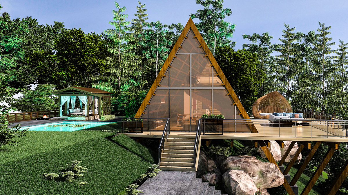 It’s a New week but giving the weekend vibe because why not?

#woodcabin #vacation #smallspace #wood #summer #fun #architects #explore #architecture #outdoors #revit #3dsmax