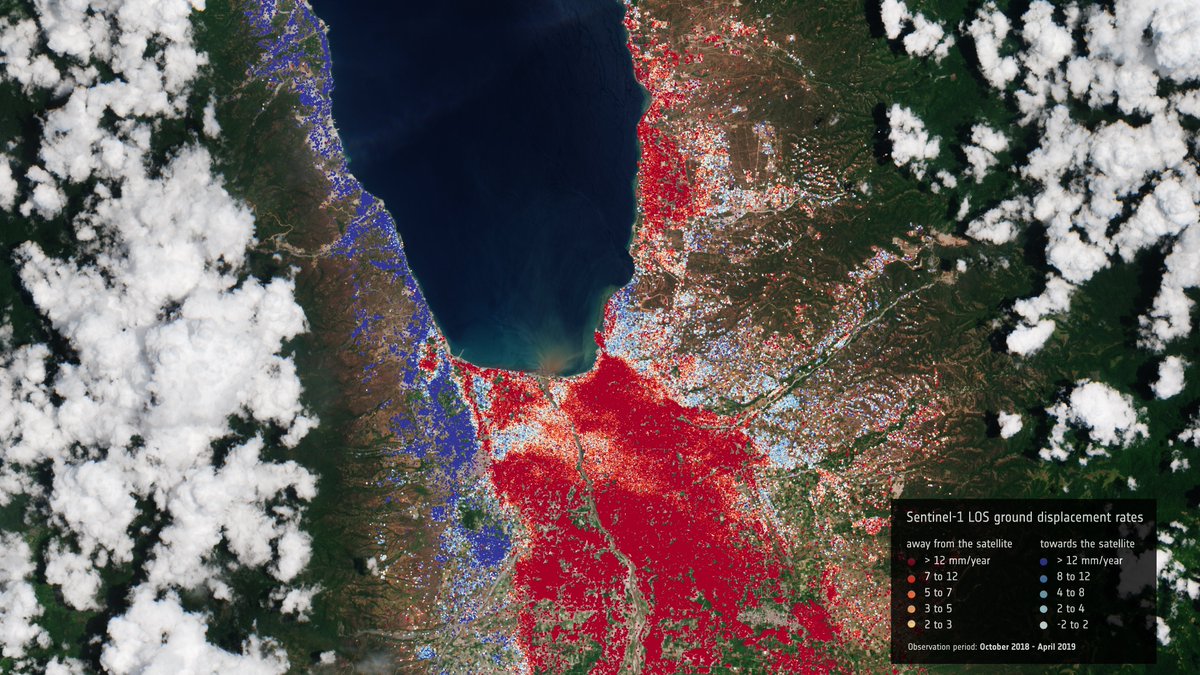 spaceforearth's tweet photo. #Space4InternationalDevelopment

After an earthquake hit the city of Palu, #Indonesia, in 2018, @ESA and @ADB_HQ helped the government rebuild 🏙️

Using images from @CopernicusEU #Sentinel1🛰️ they analysed the land surface stability before and after.

👉https://t.co/4VCxwmrqJ6 https://t.co/rNKs3Lsp90