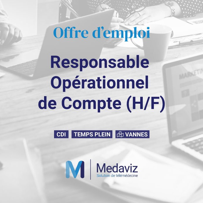 Medaviz_'s tweet photo. 📢 #Medaviz recrute un(e) #Responsable Opérationnel(le) de Compte en #CDI à #Vannes 
👉 Postulez sur : https://t.co/mcwQKUQv5c 

#Emplois #Job #Recrutement #Vannes 
@MairieDeVannes @Vannesagglo @TelegVannes @JCEVannes https://t.co/efCTpJs4hr
