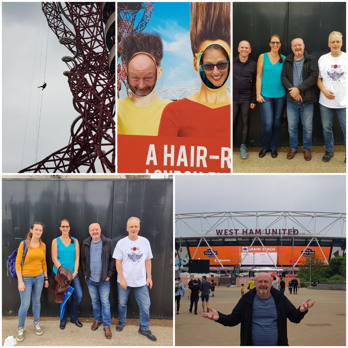 #roquitoltd were at the #TheOlympicPark in Stratford to support our friends at @UniqueBizServ abseil from the top of #TheOrbit to raise money for a fabulous charity, @InSuesName. Great to meet everyone face to face.