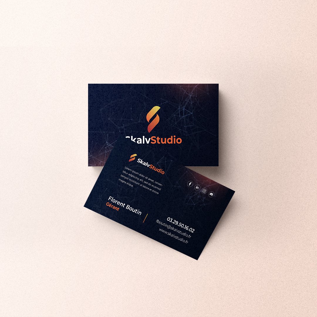 ✏️ Business cards - Skalv Studio
💻 Software : Indesign - Photoshop

Finition de la nouvelle charte de Skalv Studio avec les #cartesdevisite.
#webdesign #webdesigner #graphicdesignui #graphicdesign #uitrends #uidesign #uxdesign #creative #productdesign #print #businesscards