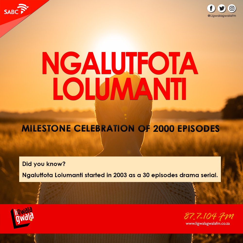 ligwalagwalaFM's tweet photo. #2000Episodes #NgalutfotaLolumanti https://t.co/9NGs13qt6V