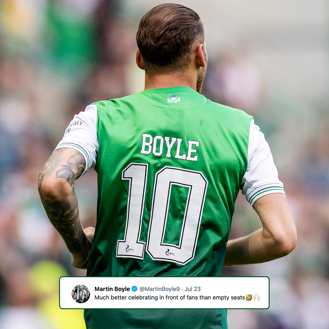 Martin Boyle's tweet: 'Much better celebrating in front of fans than empty seats'