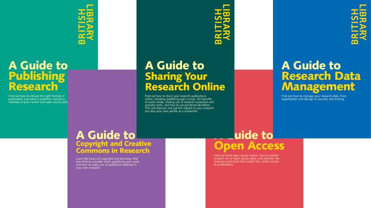 NEW! Check out the BL Scholarly Communications Toolkit. A series of introductory guides to different aspects of scholarly communications, and editable files so you can adjust the content to your own organisation's needs. All available under a CCBY license. bl.iro.bl.uk/collections/88…