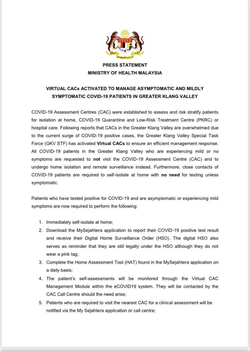 on Twitter "JUST IN The Ministry of Health has activated