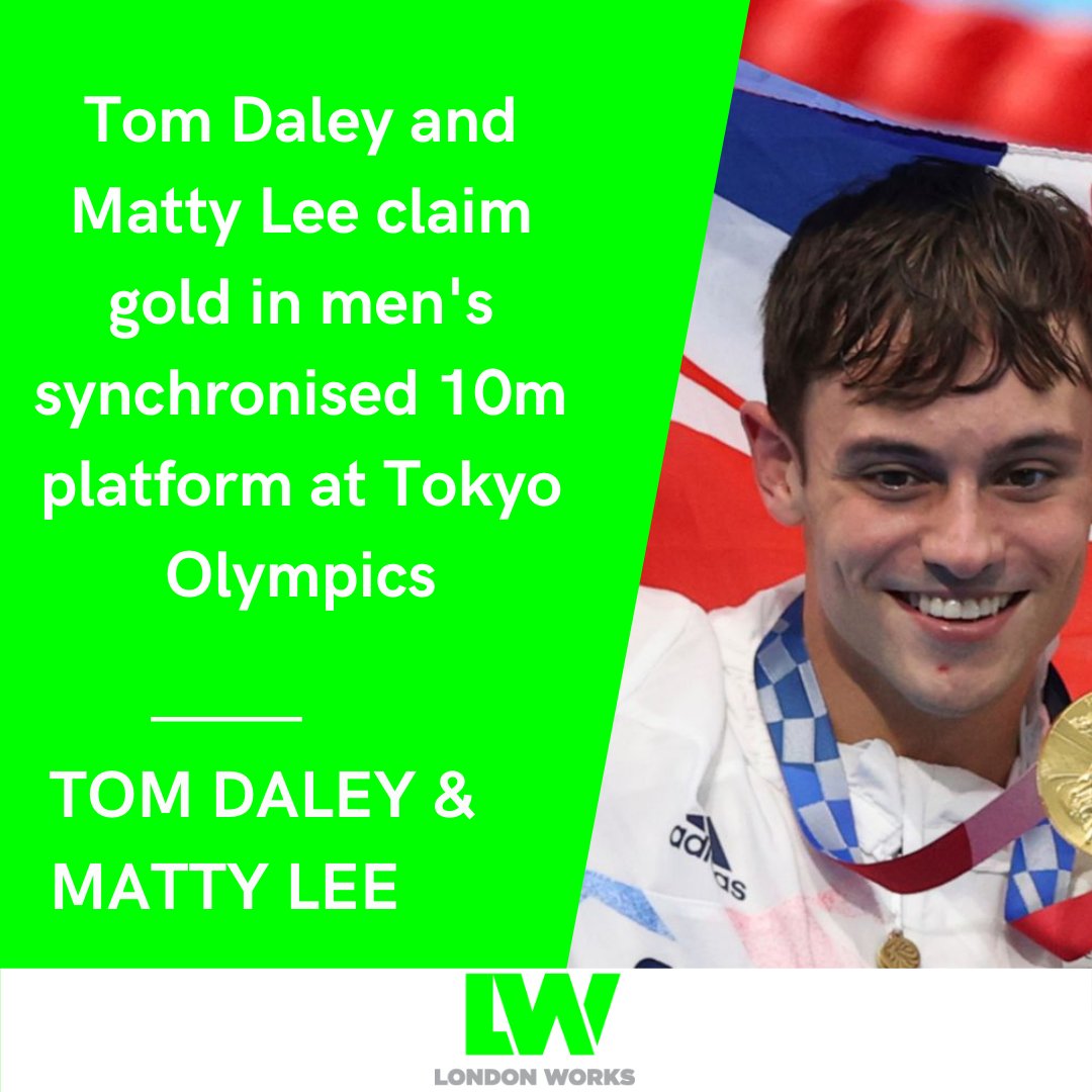 London_Works's tweet photo. 🥇 GOLD for @TeamGB as @TomDaley1994 &amp; @mattydiver 

#Olympics #OlympicGames #Olympics2021 #OlympicBreakfast https://t.co/xZzpljL0BP