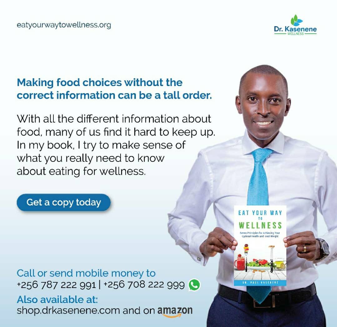 drkasenene's tweet photo. Get yourself a copy of my book Eat Your Way to Wellness.

Simple and practical tips to make healthy eating a part of your life.

Available via my website https://t.co/ox1ivRxkxP,  on all Amazon platforms as a hardcopy or ebook(kindle) &amp; at Aristoc 

Or call 0708222999, 0787222991 https://t.co/XAJ7WfD1Fx