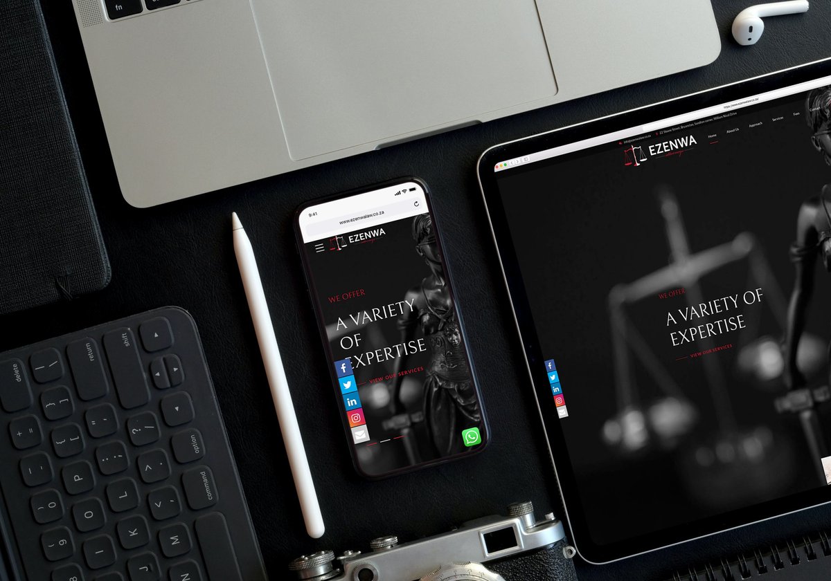 CodestratDesign's tweet image. #webdesign #websitedesigner #webdesigner ezenwalaw.co.za visit buff.ly/32KnlvU to get yours.
