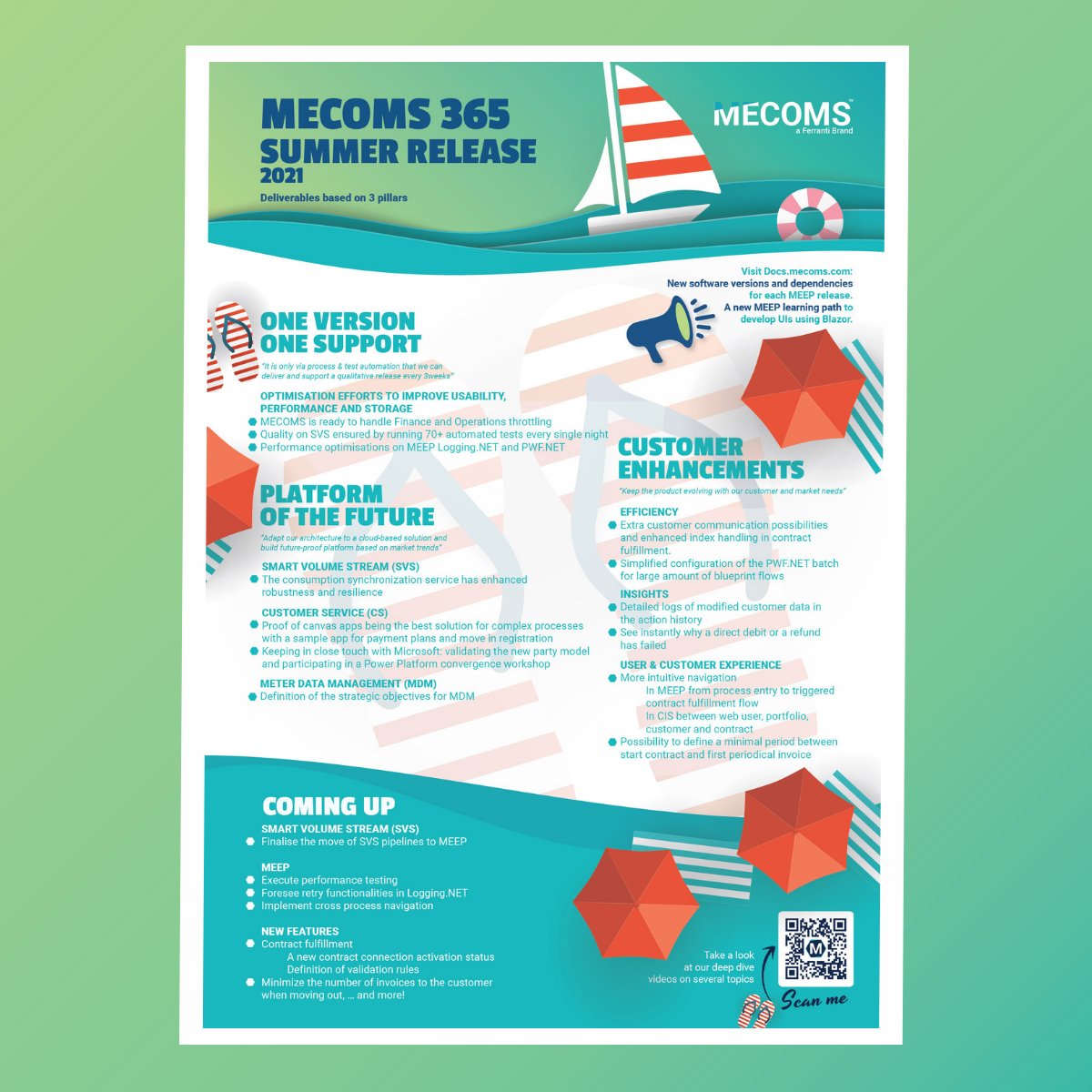 MECOMS's tweet photo. Summer is here and so is our #MECOMS 365 summer release update!
Have a look at all the new optimizations here: https://t.co/DqzEnr33aZ

#MECOMS365 #Platformofthefuture #Customerengagement #Energy #Utility #Meterdatamanagement #Fieldservice https://t.co/TIZXGmPXOP