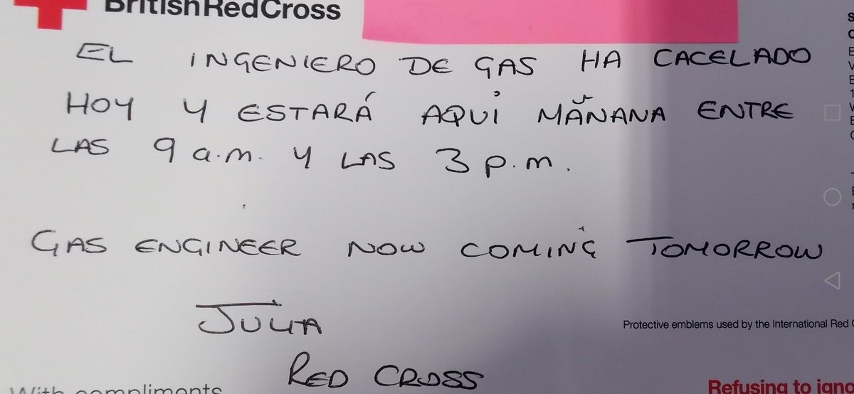 Thank goodness for Google translate. One way or another we will always find a way to communicate with our service users <a href="/BRCChester/">British Red Cross Chester</a>