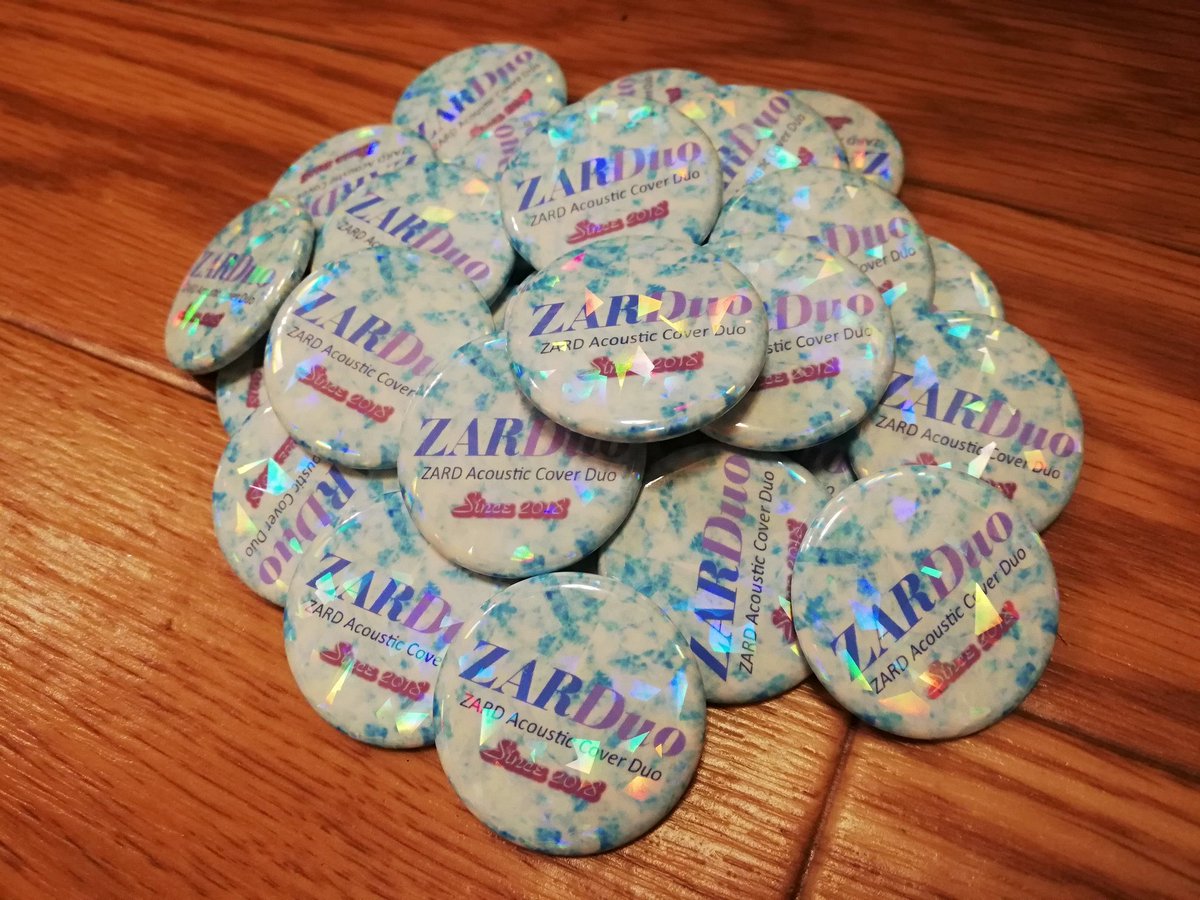 nehan_jesus's tweet photo. ZARDuoアイス缶バッジ出来ました😆✨
9/19のイベントでお配りします。
#zarduo https://t.co/6IZQXWqCa7
