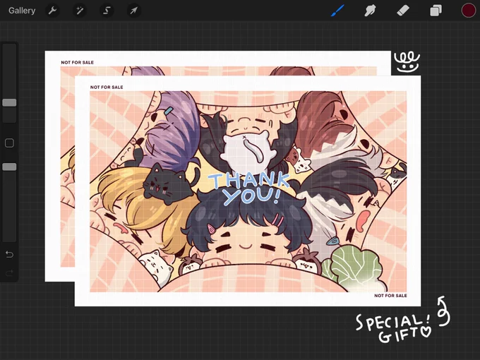 มาอวดๆ อันนี้โปสการ์ดของแถมกู้ดที่เพิ่งปิดพรีไปนะคะ จะแถมให้ทุกคนคนละ 1 ใบค่า เย้ 🎉🎀 