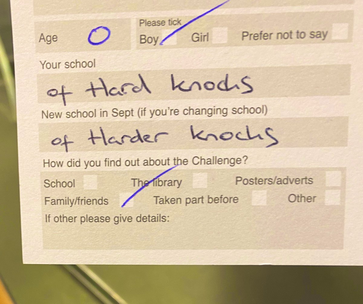 ColdharbourLib1's tweet image. This kid will be going somewhere in life, not just come September #SummerReadingChallenge #wildworldheroes #HardKnocks #coldharbourlibrary