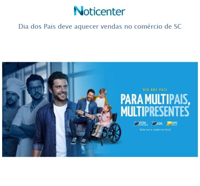 noticenter's tweet image. Dia dos Pais deve aquecer vendas no comércio de SC.

Saiba mais: ow.ly/thKY50FDNkz

#diadospais #FCDLSC #comercio #santacatarina #noticenter