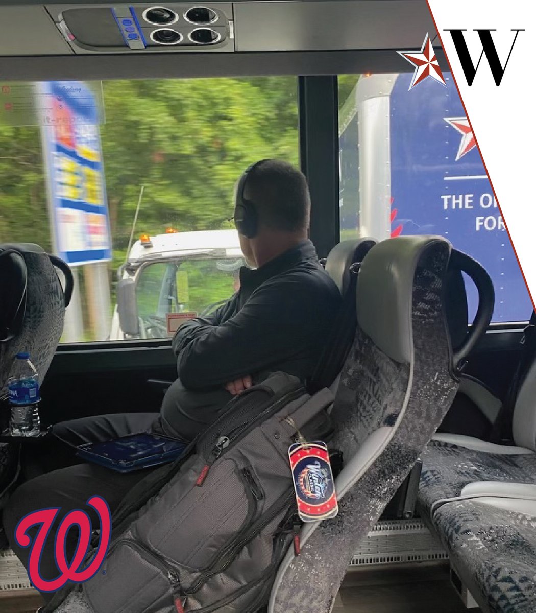 MoveNats's tweet photo. Quick trip from Baltimore to Philly for a 4 game stretch in the city of brotherly love. #NatsMove @Nationals https://t.co/ICS0UV2fqt