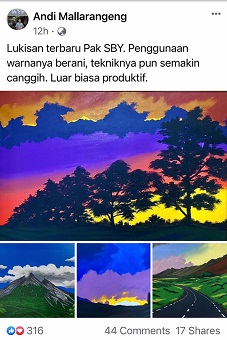 Dalam situasi seperti sekarang ini, pura - pura isoman, terdzolimi dan melukis adalah cara paling aman membangun citra seolah - seolah "TANGANNYA BERSIH", padahal tangannya kotor krn "CAT LUKISAN" nya sendiri.
.
.
DIA SEDANG BERNAFAS DALAM RUANG HAMPA UDARA.
.
.
.