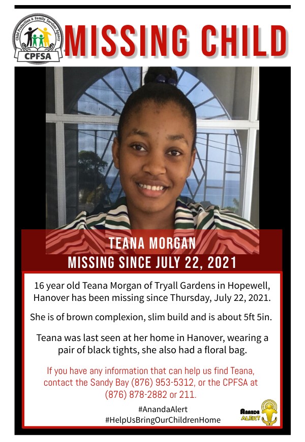 cpfsajm's tweet photo. #ANANDAALERT
16 year old Teana Morgan has been missing since July 22, 2021.
She was last seen at her home in Hopewell, Hanover wearing a black tights and carrying a floral bag.
If you have any information that will help us find her, please let us know.
#NoMoreMissing https://t.co/KzfR2z1iPD
