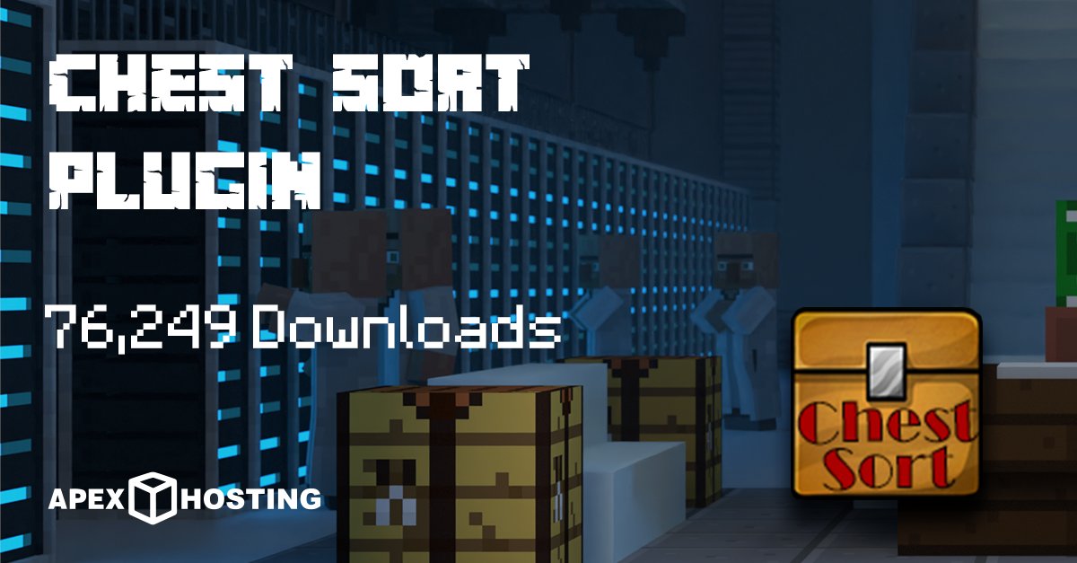 apexhosting's tweet image. Looking for a quick and easy way to manage all of your items in your chests?

You should definitely get the Chest Sort Plugin for your Minecraft Server 😎

spigotmc.org/resources/ches…
#Minecraft #Spigot #MinecraftPlugin