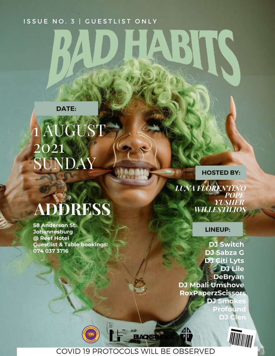 EastBound_ZA's tweet photo. #BadHabits https://t.co/Thzq69RTy6