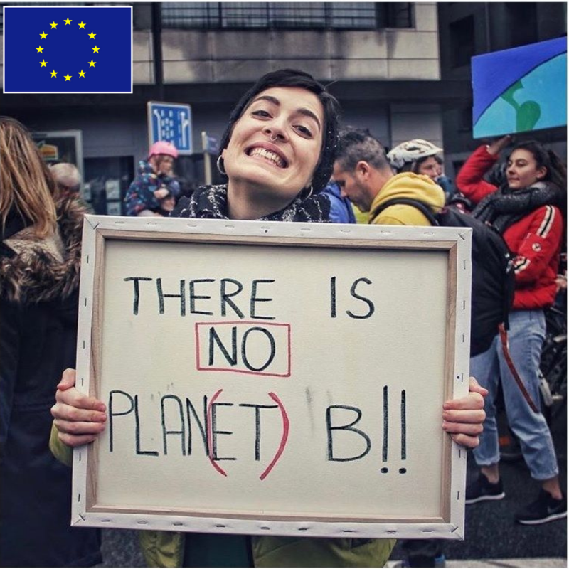 EuropeanYouthEU's tweet photo. With "No Planet B" #ErasmusPlus #Youth #project, young people not only gain new project management and international #YouthWork skills but also actively engage into #ZeroWaste movement and contribute to greener Europe. 💚🇪🇺 #EUGreenDeal