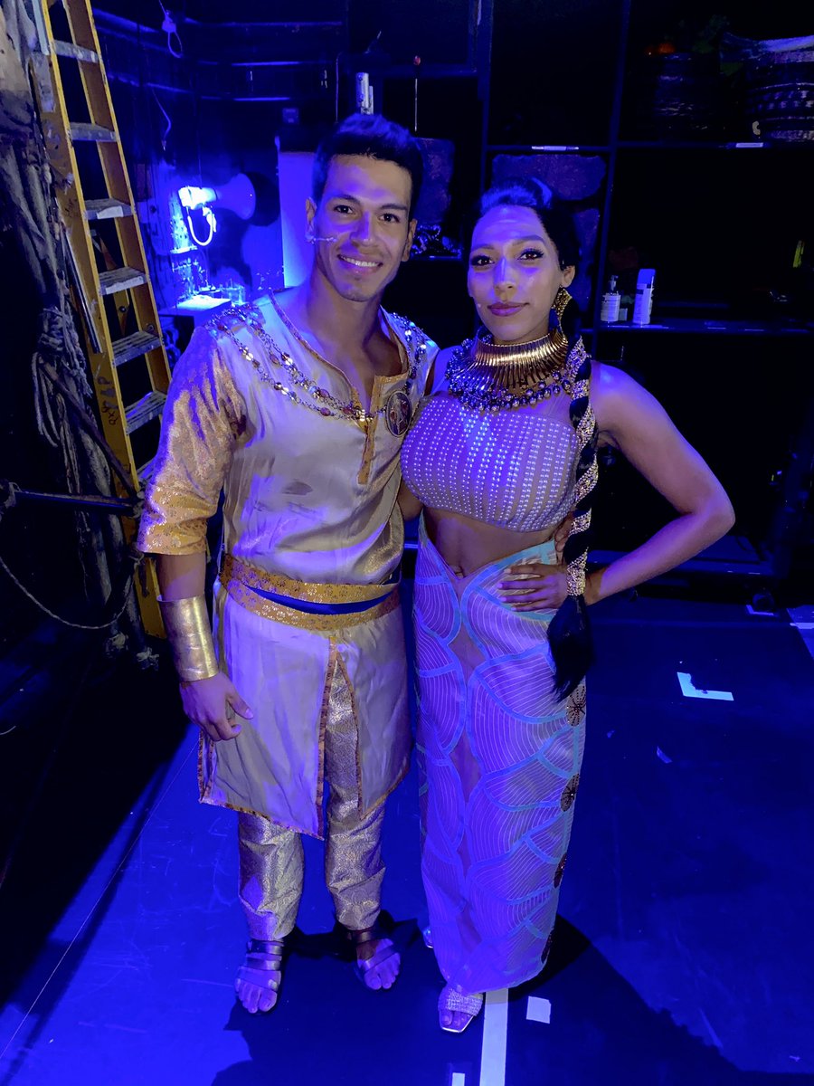 FelipeBejarano_'s tweet image. Egypt has new royals tonight! Ramses and Nefetari (@simbicat ) debut tonight at @PrinceOfEgyptUK