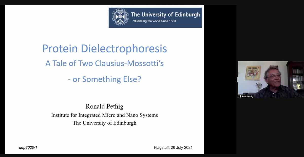 So glad to have Ronald Pethig as our plenary speaker !