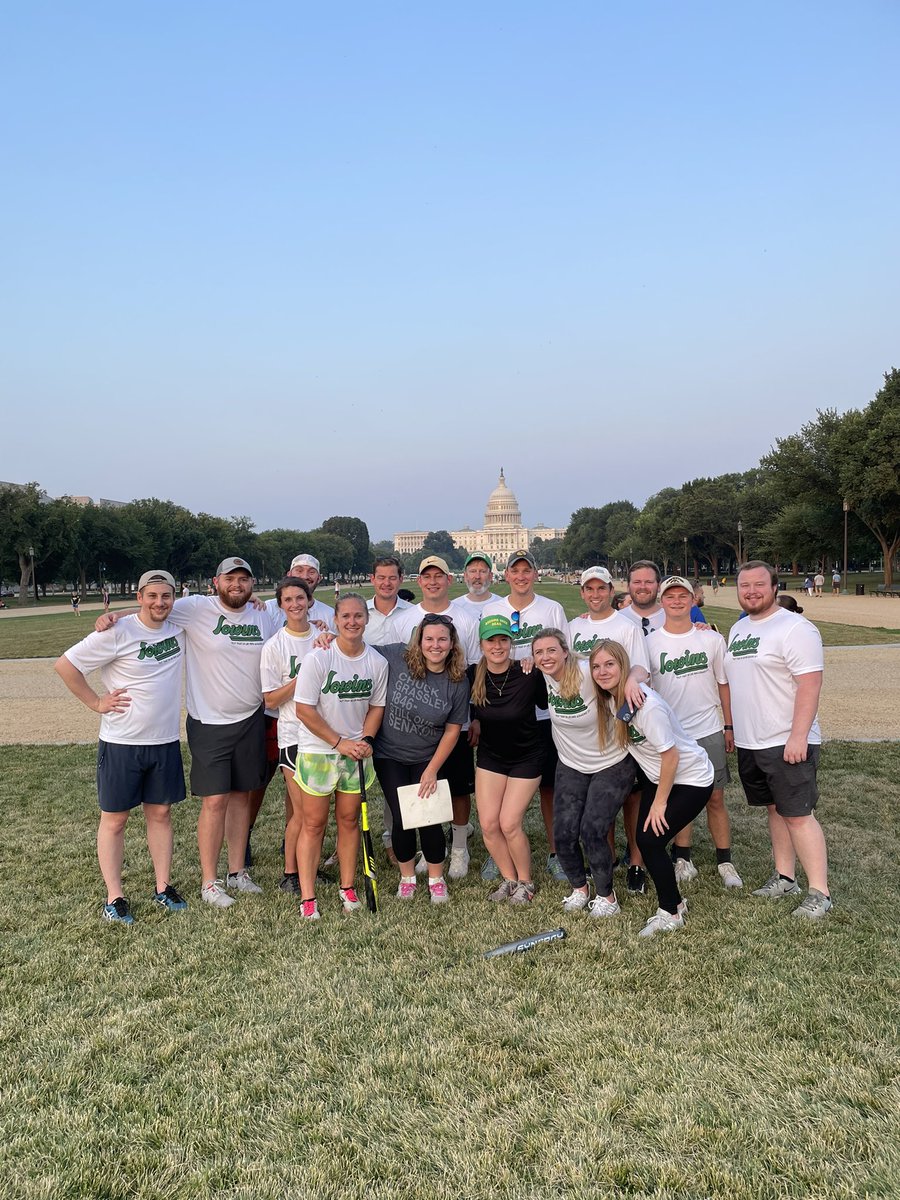 Fresh off an undefeated regular season, <a href="/ChuckGrassley/">Chuck Grassley</a>’s IoWINS debut new uniforms to reflect the greatest Senate softball tweet of all time: “Put that in ur pipe &amp;smoke it” h/t @gbrlhoyle for the design 🥎 #iaSen #GrassleyWorks