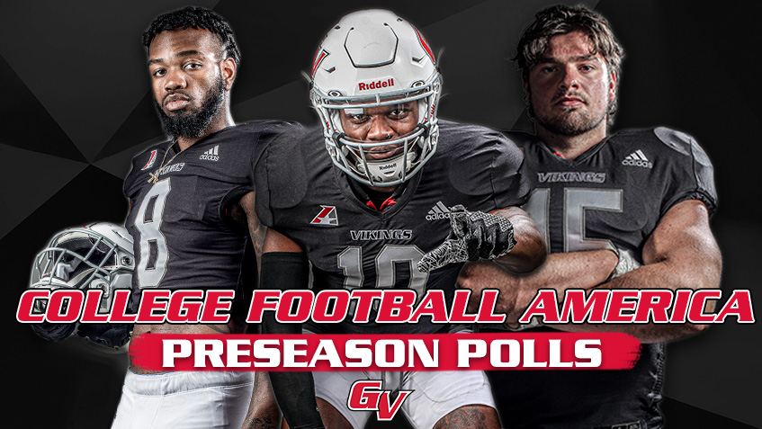 Football: Vikings Ranked No. 4 in CFA Preseason Poll; Three Vikings Named on Preseason Starting Line Up
 - gvvikings.com/article/7202