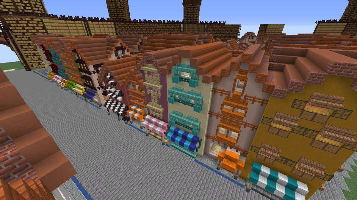 飛竜翔 Vtuber飛竜 イベントマップ今日の成果 相変わらず窓付けなどしてたが建築班によって街の中央の建物増えたーヽ W ﾉ ぎっしりー 竜ズ Minecraft マイクラ マインクラフト