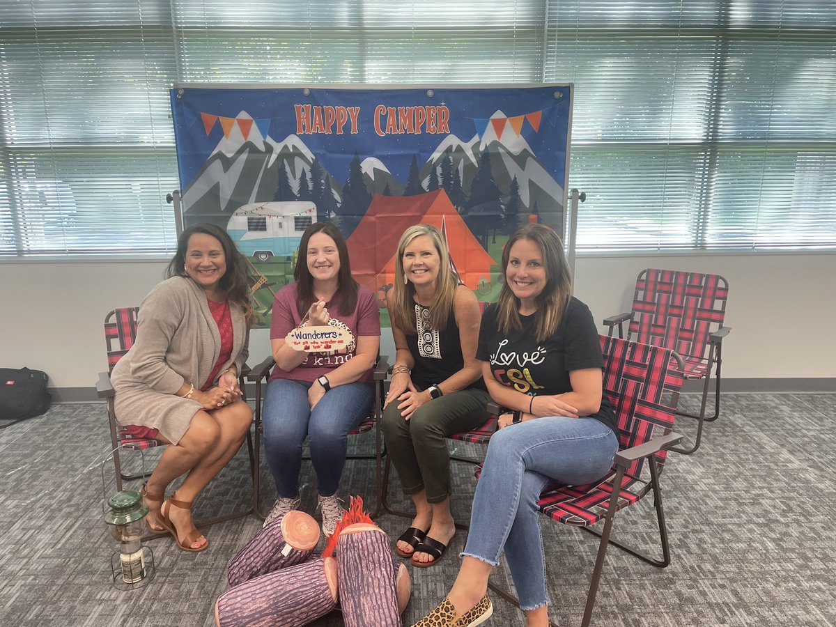 Having so much fun at our first ELT meeting of the school year🔥🏕
~Not all who wander are lost~
<a href="/EricaMBarrera/">Erica Barrera</a> <a href="/MrsDukes_swe/">Robin Dukes</a> <a href="/laura_dirosa/">Laura DiRosa</a> <a href="/HumbleISD_ASE/">Atascocita Springs</a> <a href="/HumbleISD_Multi/">Humble ISD Language Acquisition</a>