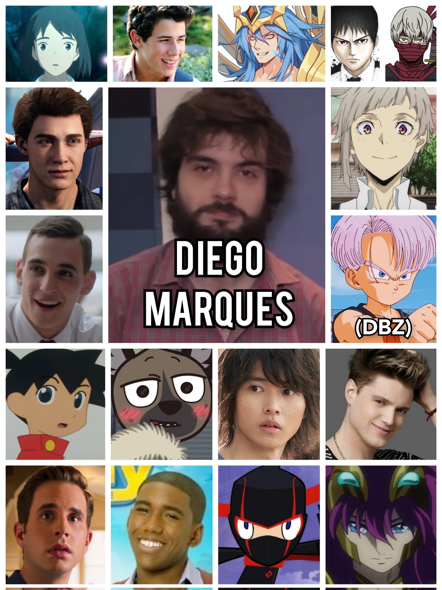 Personagens Com os Mesmos Dubladores! on X: Um dublador excelente desde a  infância até os tempos de hoje, alguns dos personagens do grande Diego  Marques! Diego é conhecido por dublar o Peter