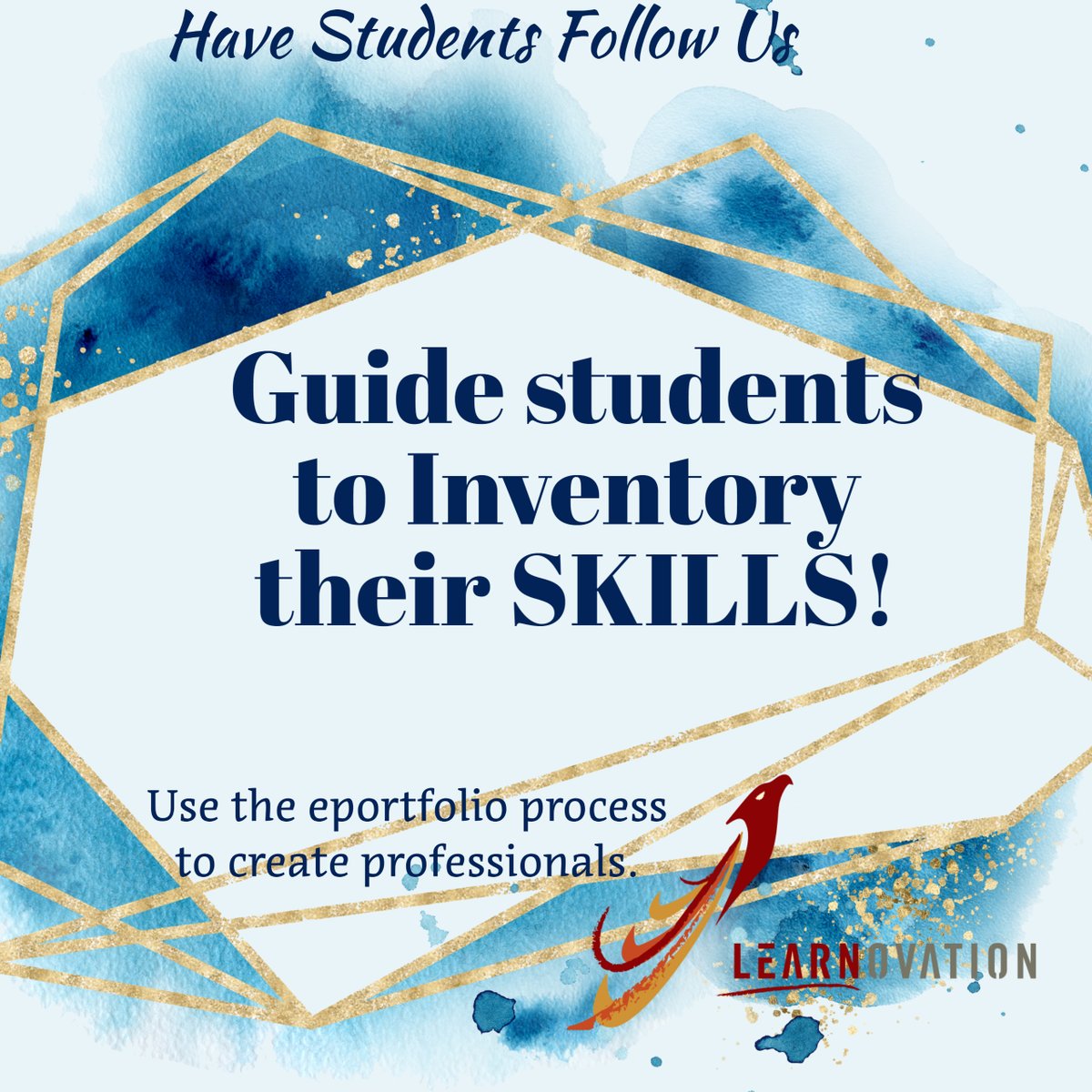 LearnovationLLC's tweet photo. Students are looking for help with their careers. Let's work together to energize their professional focus.

What do your students need most to succeed in school and on the job?
Link in Bio  https://t.co/Hn9HH9aGGJ

 #eportfolios #ProfessionalStandards #DieteticInternships https://t.co/El941ojQ41