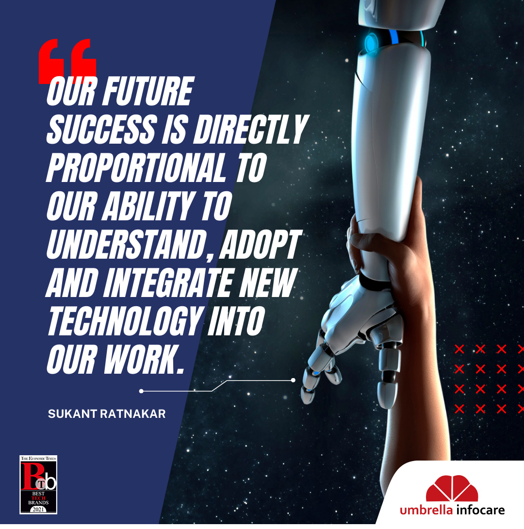 we_at_umbrella's tweet photo. Organisations that can match the pace of transformation are the ones that will flourish in the future. 
Do you agree with the role and importance of technology at work?
#Motivation #technology #upgrade #tranformation https://t.co/QpzRWZJDJ5