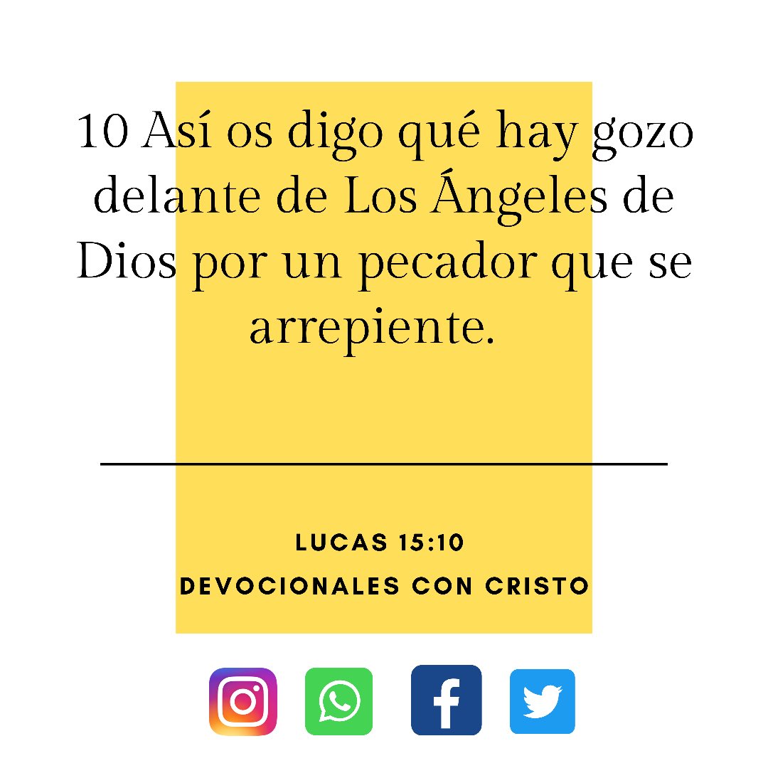 DevocionalesCon's tweet photo. Lucas 15:10 📖
Para el reino de los cielos, es un Gozo cuando un pecador se arrepiente de su camino y escoge tomar el camino que lo conduce a salvación, camino de Fe, camino de santidad, camino de unción, caminos de protección esos caminos que solo los podemos encontrar en Dios. https://t.co/nxcyRppvi2