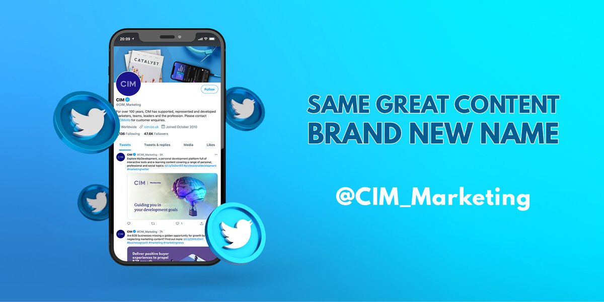 Find CIM's official Twitter @CIM_marketing for the latest marketing news, views and resources.