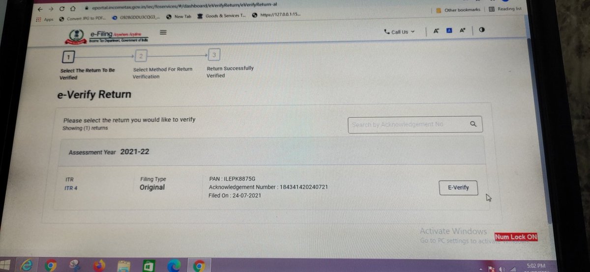 amrahul07's tweet photo. We are trying e-verify  return form morning but verify link not working and  ITRV and  ITR form download link not working Please help
@IncomeTaxIndia @nsitharaman @FinMinIndia
#incometaxnewportal https://t.co/2IXWraf8at