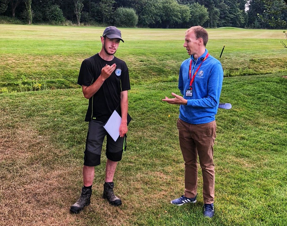 Myerscough College (@my_apprentice) on Twitter photo Level 2 Golf Greenkeeping Apprentice Matthew <a href="/GathurstGolf/">Gathurst Golf Club</a> discussing drought stress with <a href="/MyerscoughColl/">Myerscough College & University Centre</a> tutor Derek on a course visit today 😎⛳ #skills #education #apprenticeships #myerscough Level 2 Golf Greenkeeping Apprentice Matthew <a href="/GathurstGolf/">Gathurst Golf Club</a> discussing drought stress with <a href="/MyerscoughColl/">Myerscough College & University Centre</a> tutor Derek on a course visit today 😎⛳ #skills #education #apprenticeships #myerscough