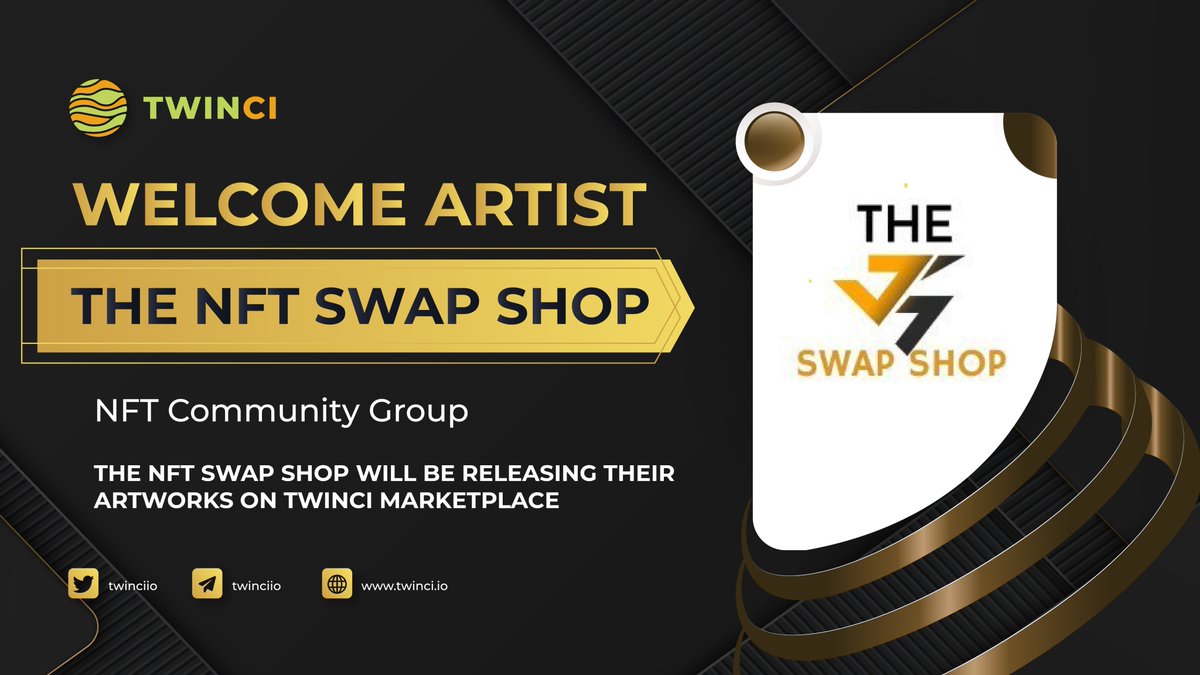 twinciio's tweet photo. 🔥 We are proud to welcome “THE NFT SWAP SHOP”, an artist of NFT Community group gathering all projects with regular nft giveaways to @twinciio world.

Now, you can find artist “THE NFT SWAP SHOP’s” artworks on #Twinci #NFT Marketplace.

🃏 Collection: https://t.co/a2rSz3AXG8 https://t.co/0QlNKIl4rn