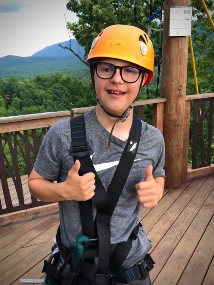 Wouldntchangea1's tweet photo. WCAT Ambassador enjoyed a family holiday in the mountains recently. Amongst his vacation adventures was a zip line!
#SummerHolidays #DownSyndrome #WouldntChangeAThing https://t.co/aUL16jStsf
