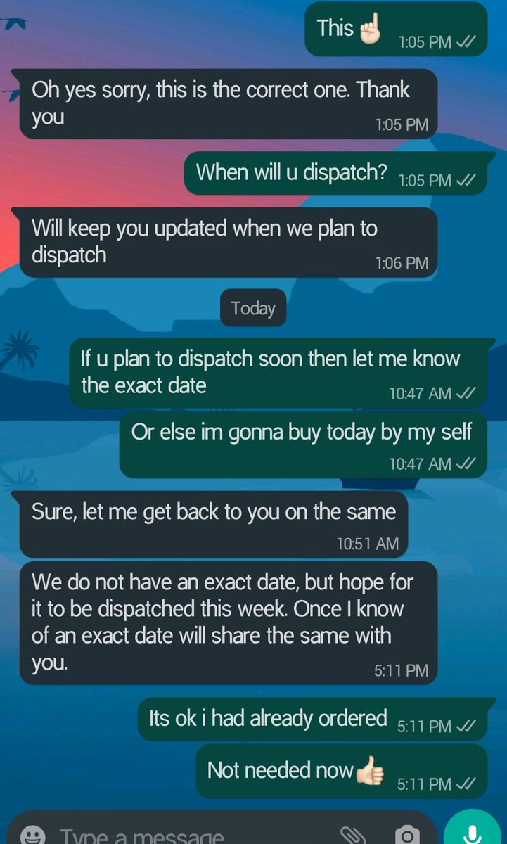 AmreliaRuhez's tweet photo. Oneplus PR Team contacted me and Asked For My Address for Oneplus Nord 2 
After that they started Giving me Robotic Reply : 
Will get back
Will let you know
Will Keep You Updated

Meanwhile Me : Already Ordered Now Ab Zaroorat nahi hai😁 https://t.co/MRD9O46YSJ