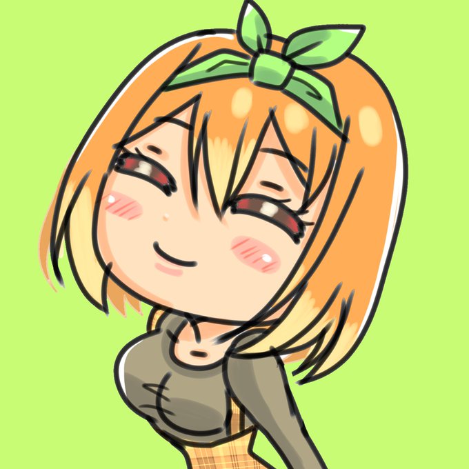 もりのあおさんがTwitterに投稿した中野四葉(五等分の花嫁)のイラスト。