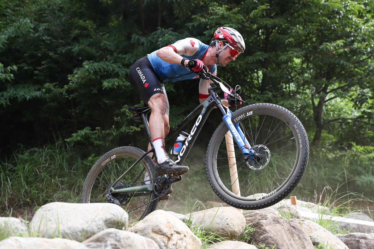 CyclingCanada's tweet image. “I fought as hard as I could. Whenever I started to get down, I just thought enjoy every pedal stroke and just keep moving forward.” 

@Petey__D finished 26th of the men's cross-country race at #Tokyo2020 👊